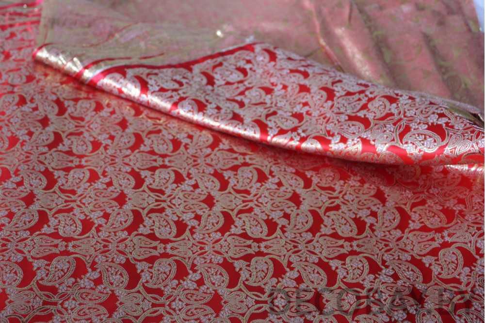 Ткань парча — описание, производство и применение (фото)
