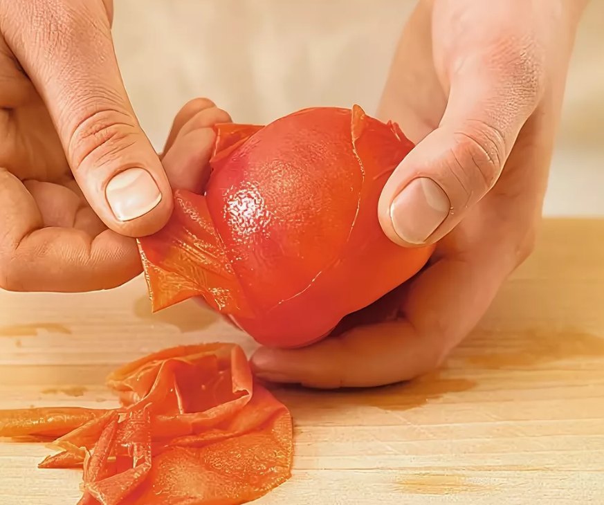 Существует несколько методов, как снять кожицу с помидоров Все они позволяют удалить плотную шкурку без порчи мякоти Как и чем можно быстро снять кожицу с помидоров