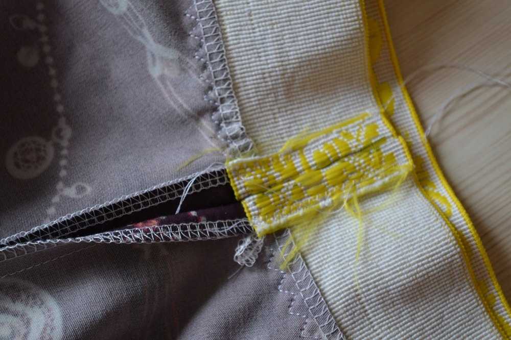 Порядок пришивания резинки в пояс на юбку