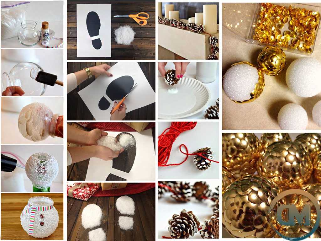 Новогодние игрушки на елку своими руками: красивые идеи (50 фото)
