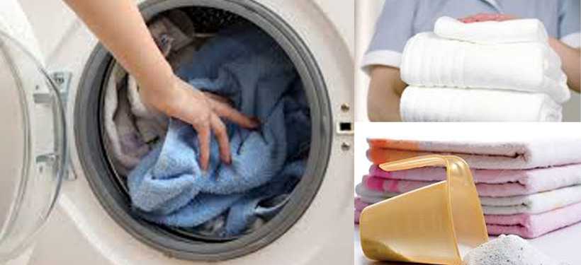 Стираем махровые полотенца правильно — подготовка, учет материала, и подбор моющих средств