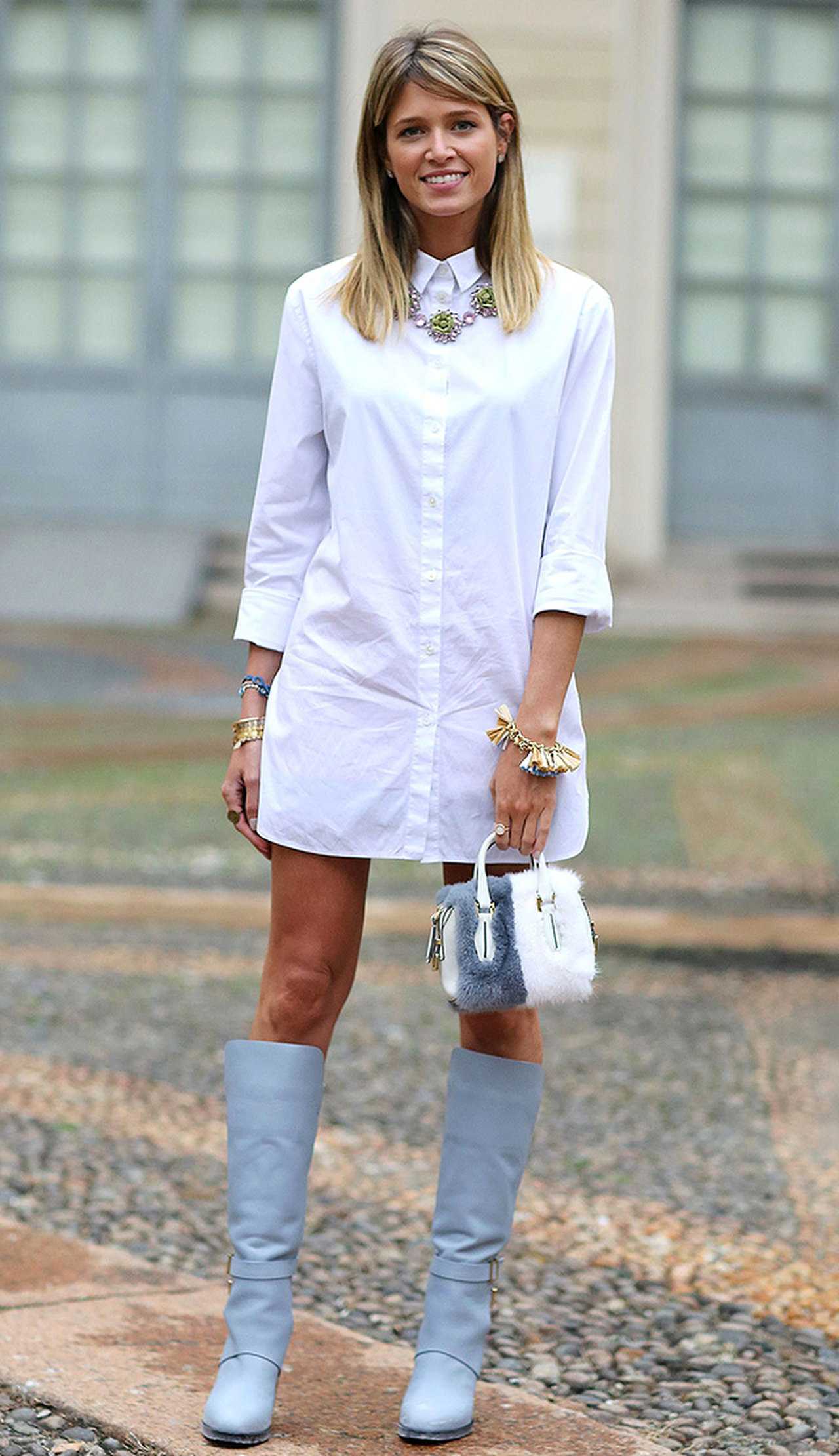 Белая рубашка с джинсами, популярные фасоны, рекомендации стилистов