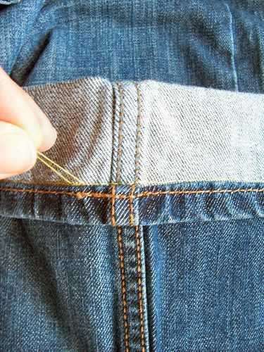 Как ушить джинсы на размер в домашних условиях