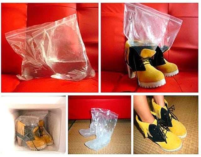 Как растянуть обувь в домашних условиях в зависимости от материала, способы и применяемые средства