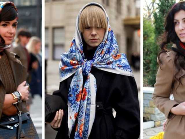 Стилисты рекомендуют: как модно завязать платок в 2021 году?