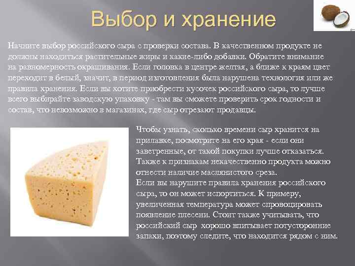 Правильное хранение сыра в холодильной витрине