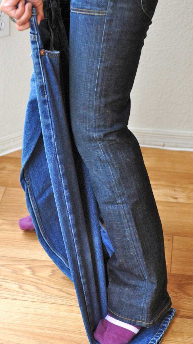 Как растянуть джинсы: в талии, в бедрах, в длину