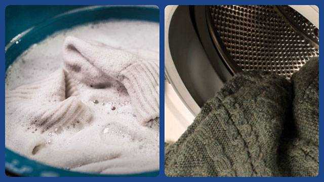 Как стирать шерстяной свитер, чтобы он не сел, не растянулся