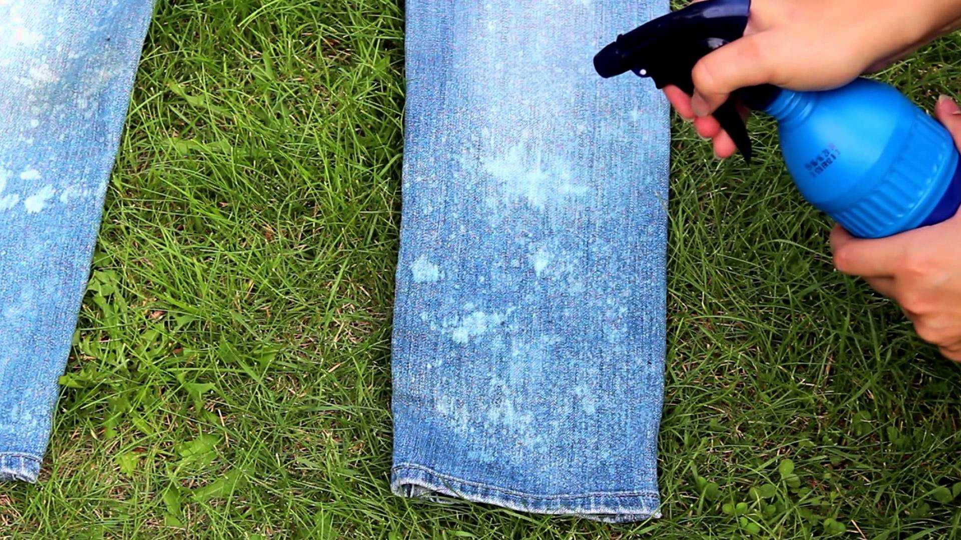 Чем и как отстирать жирное пятно на джинсах — способы очистки