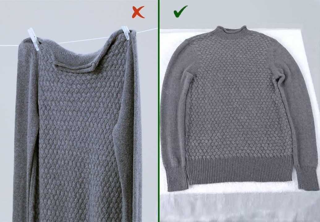 Как растянуть севший свитер - что делать, если свитер сел после стирки