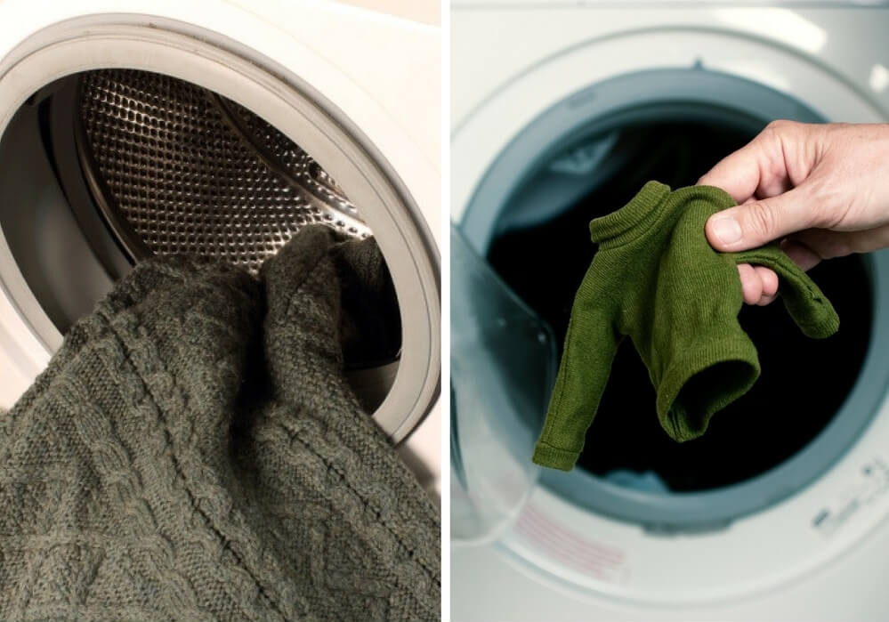 Что делать, если свитер или кофта растянулись после стирки дома