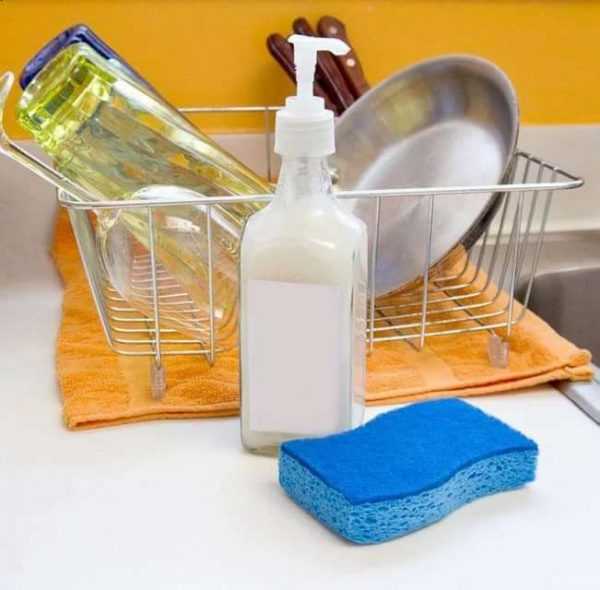 Сода и перекись водорода для чистки посуды