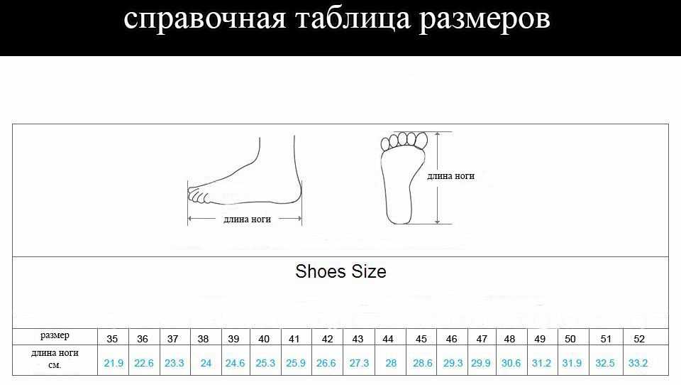 Таблица размеров обуви в сантиметрах и соответствие российских, американских и европейских сеток | omj