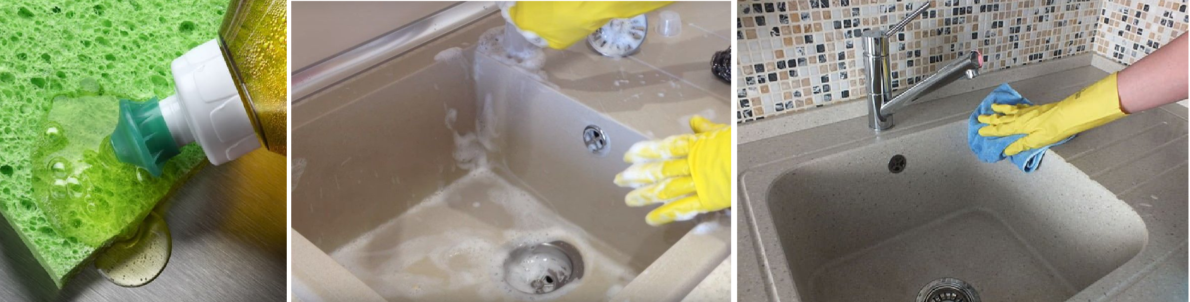 Чем мыть раковину из искусственного