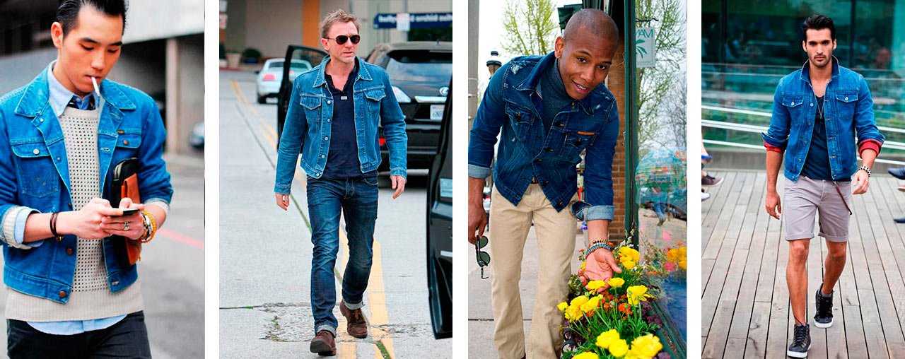 С чем носить мужскую джинсовую куртку - идеальный мужские луки