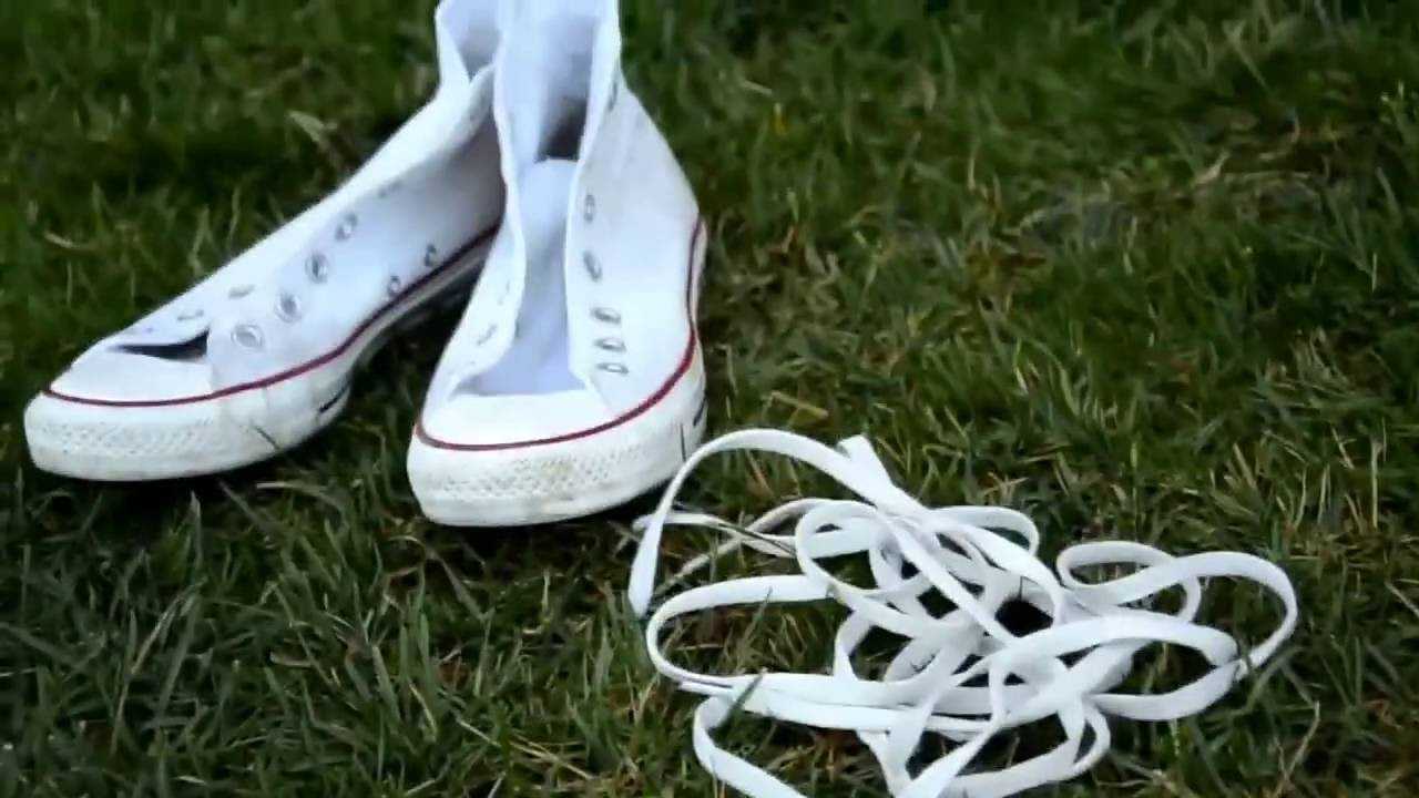 Как отбелить шнурки на кроссовках