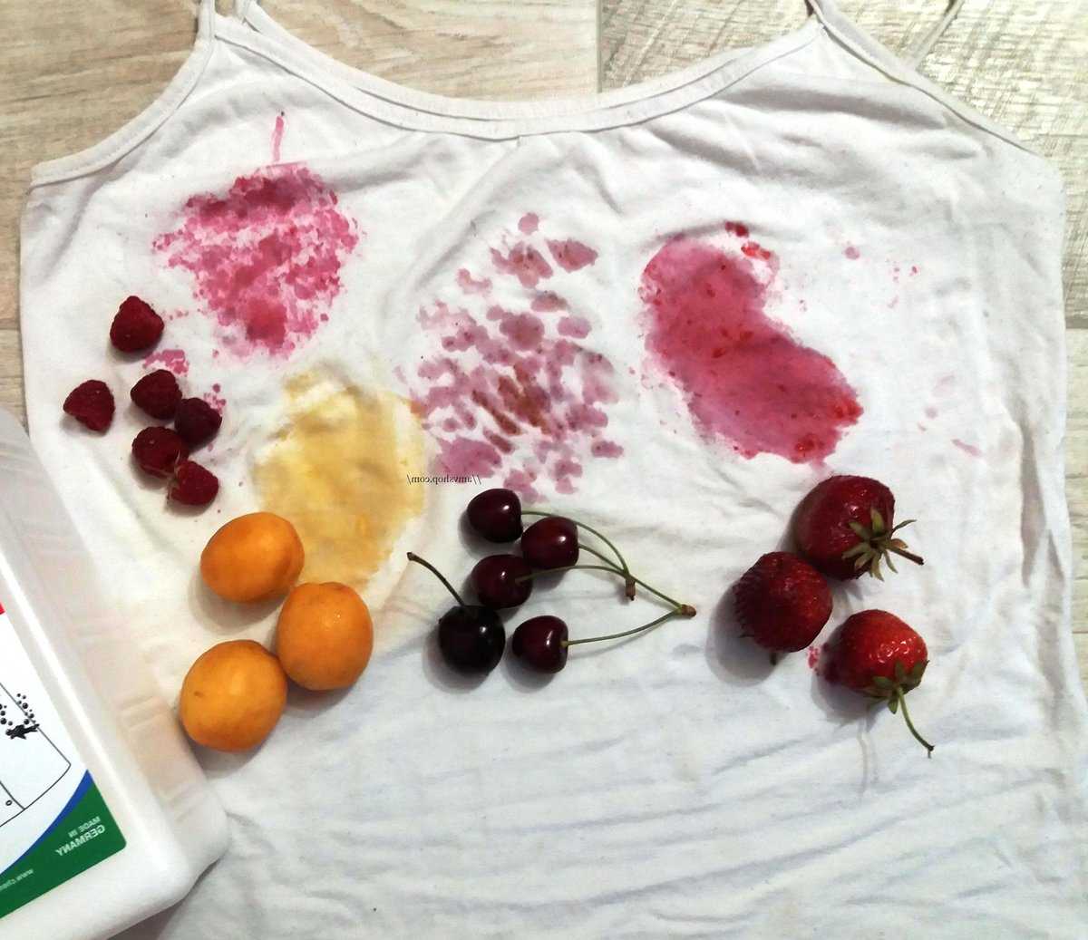 Как отстирать ягоды с одежды: чернику, клубнику, смородину, малину