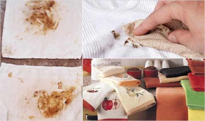 Как отстирать белые и цветные кухонные полотенца в домашних условиях: замачивание, с растительным маслом, лучшие средства
